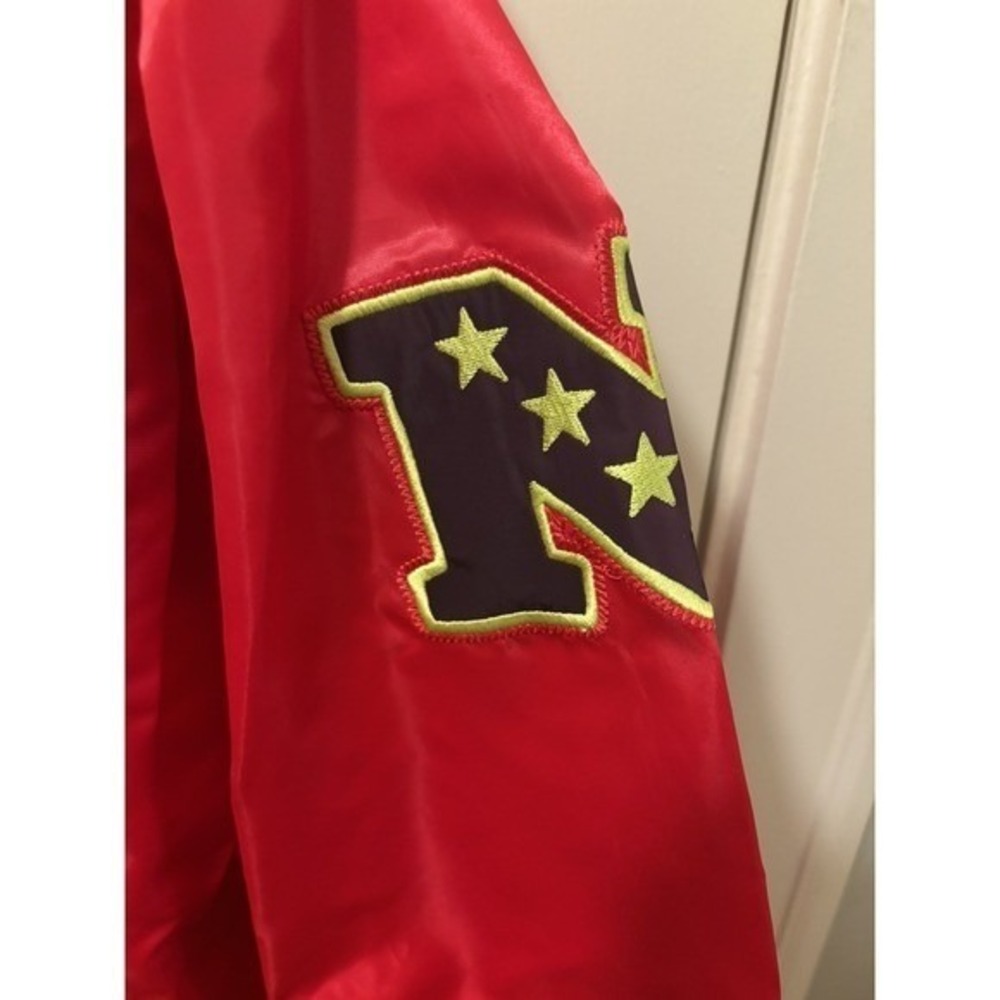 Starter NFL Super Bowl LIX New Orleans Satin Varsity Jacket Red Mens L LSD90B95 - Picture 4 of 8